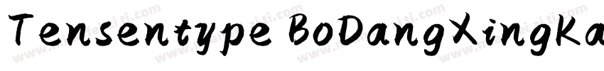 Tensentype BoDangXingKaiJ Regular字体转换